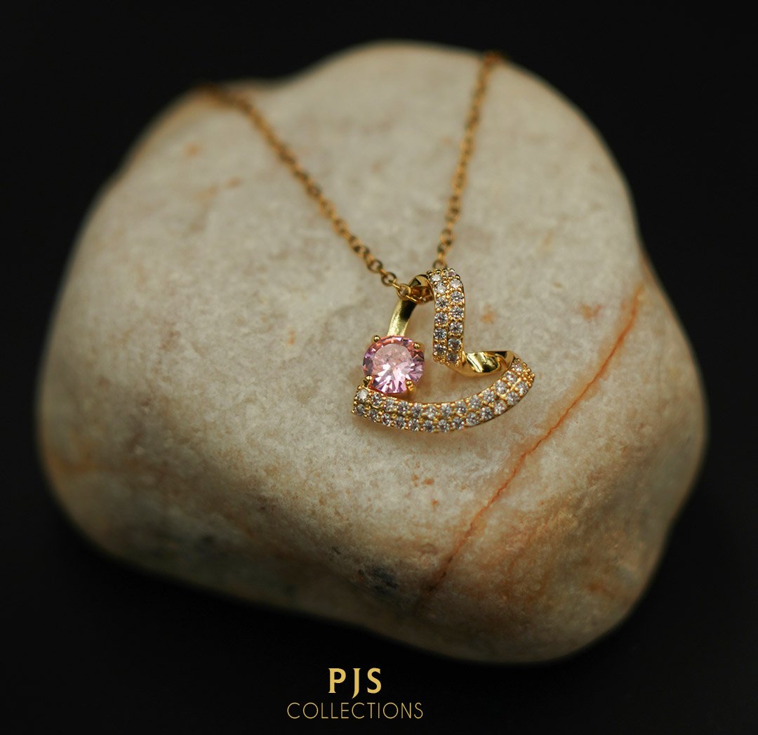 The Pink Heart Necklace